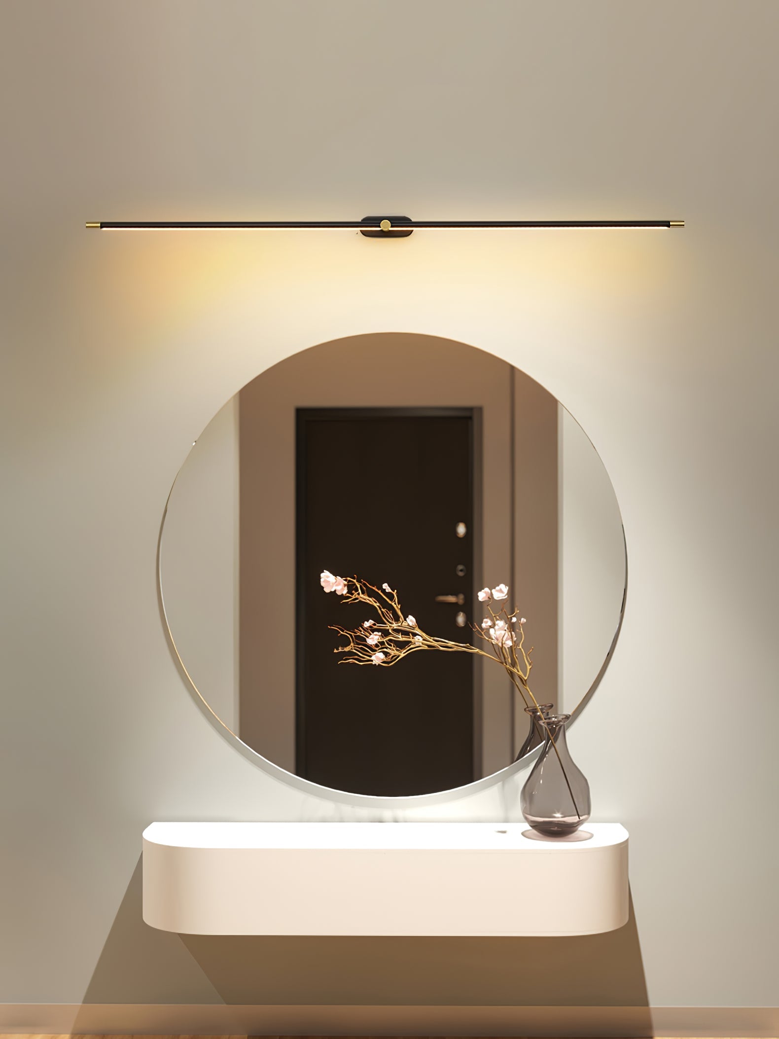 Minimalist Linear Wall Lamp — Modern LED Vanity Wall Sconce for Bathroom & Bedroom