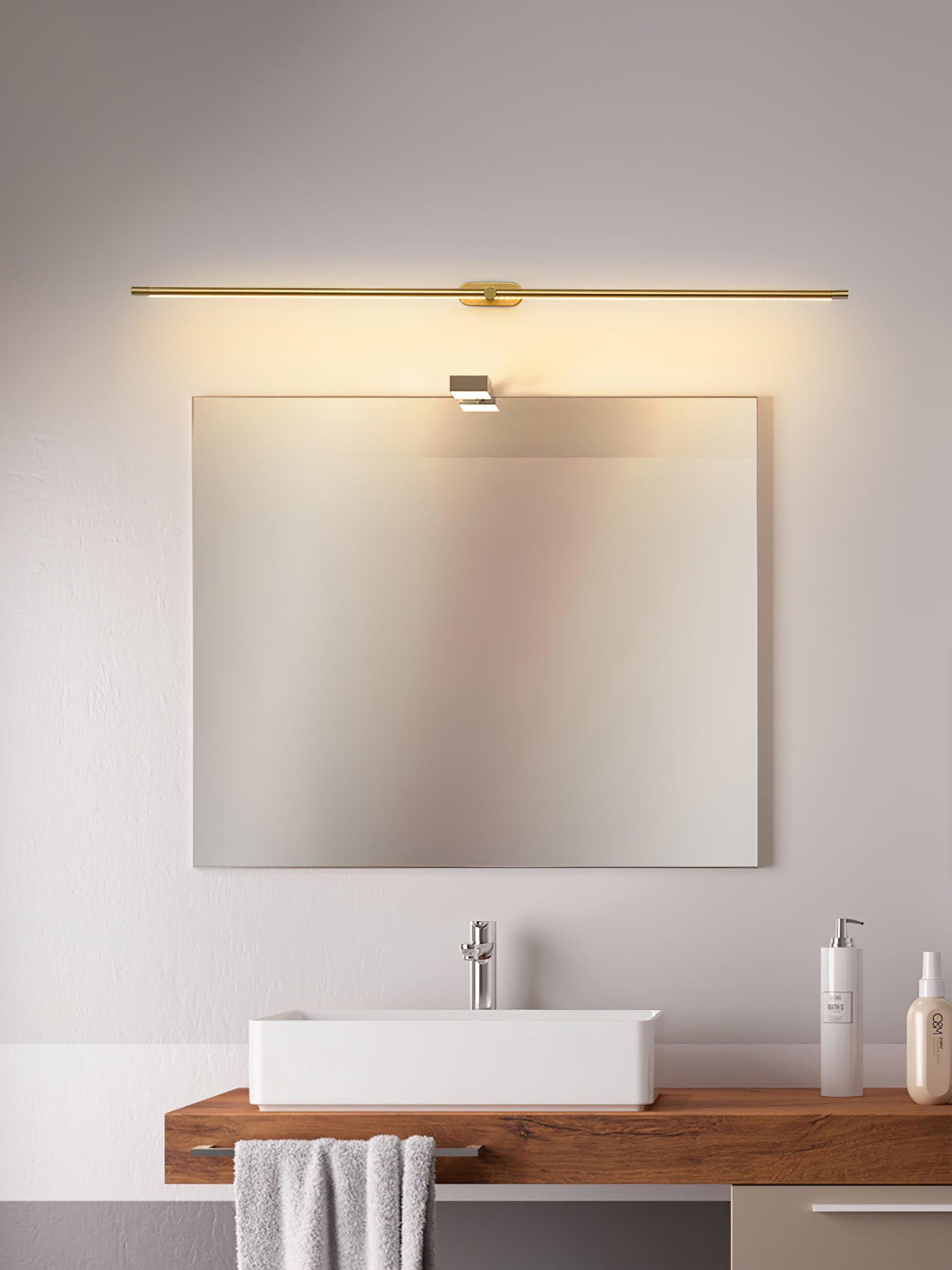 Minimalist Linear Wall Lamp — Modern LED Vanity Wall Sconce for Bathroom & Bedroom