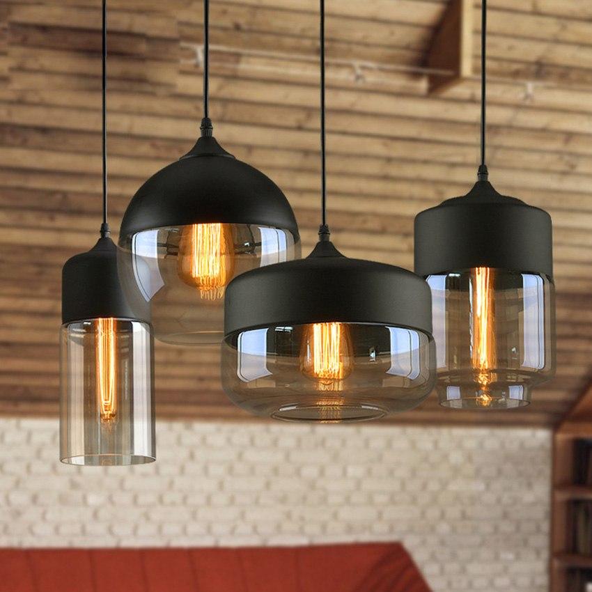 Modern Nordic Glass Pendant Light — Glass Shade Hanging Lamp for Kitchen Island