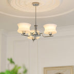 Belue Chandelier — Vintage Gold Glass Globe Ceiling Light for Dining Room