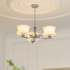 Belue Chandelier — Vintage Gold Glass Globe Ceiling Light for Dining Room