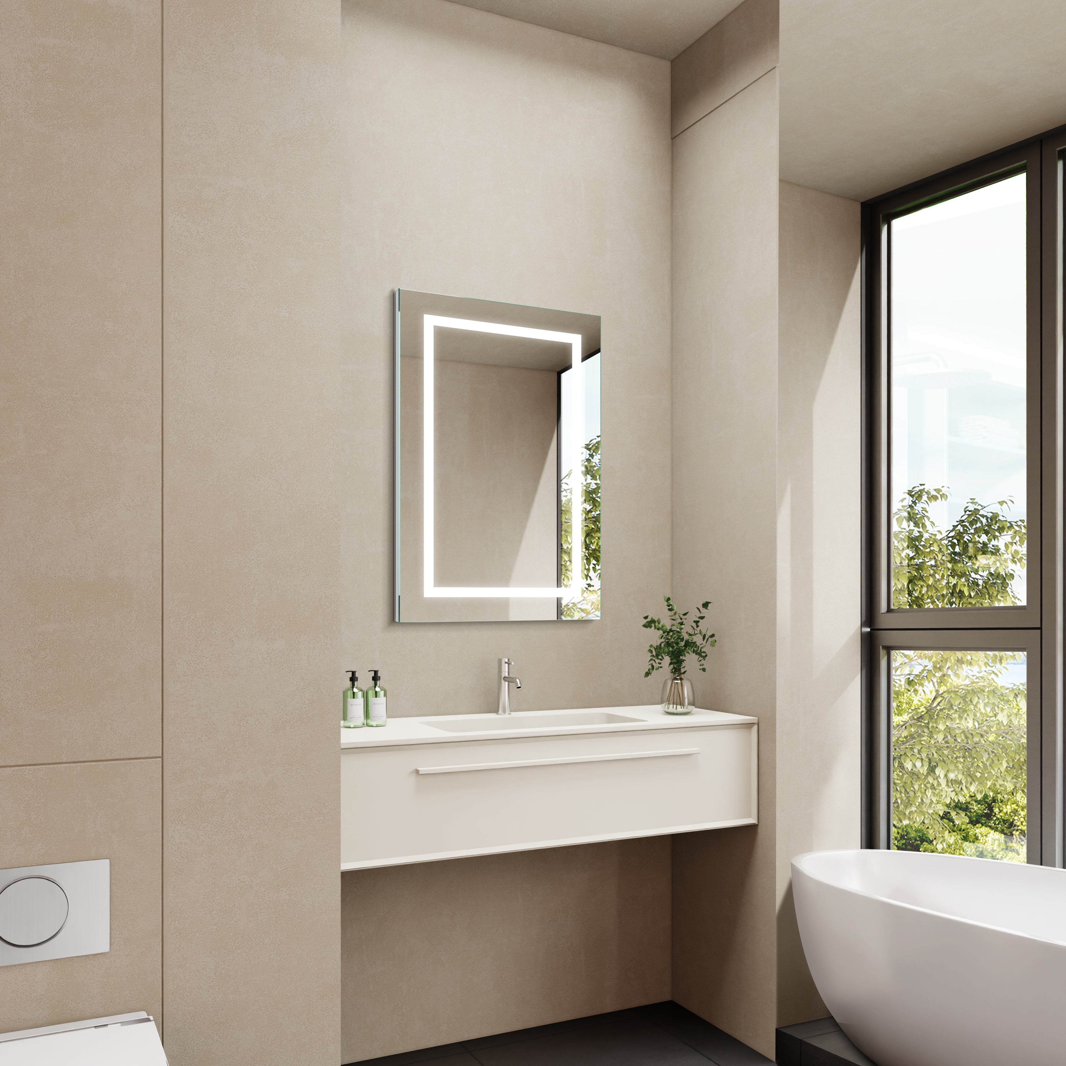Oberon LED Bathroom Cabinet Vanity Mirror for bathroom vanity | Halvern