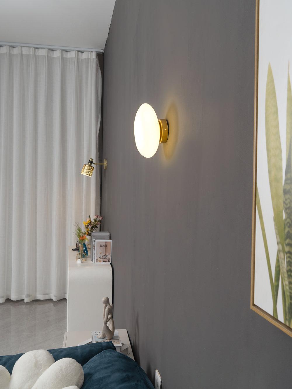 Bubble Glass Wall Lamp — Hand-Blown Glass Wall Sconce for Bedroom & Hallway