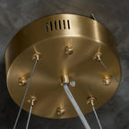 Rock Alabaster Chandelier — Natural Stone Statement Light for High Ceilings