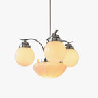 Ryttenberg Chandelier — Retro Glass Globe Ceiling Light for Dining Room