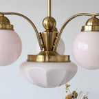 Ryttenberg Chandelier — Retro Glass Globe Ceiling Light for Dining Room