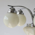 Ryttenberg Chandelier — Retro Glass Globe Ceiling Light for Dining Room