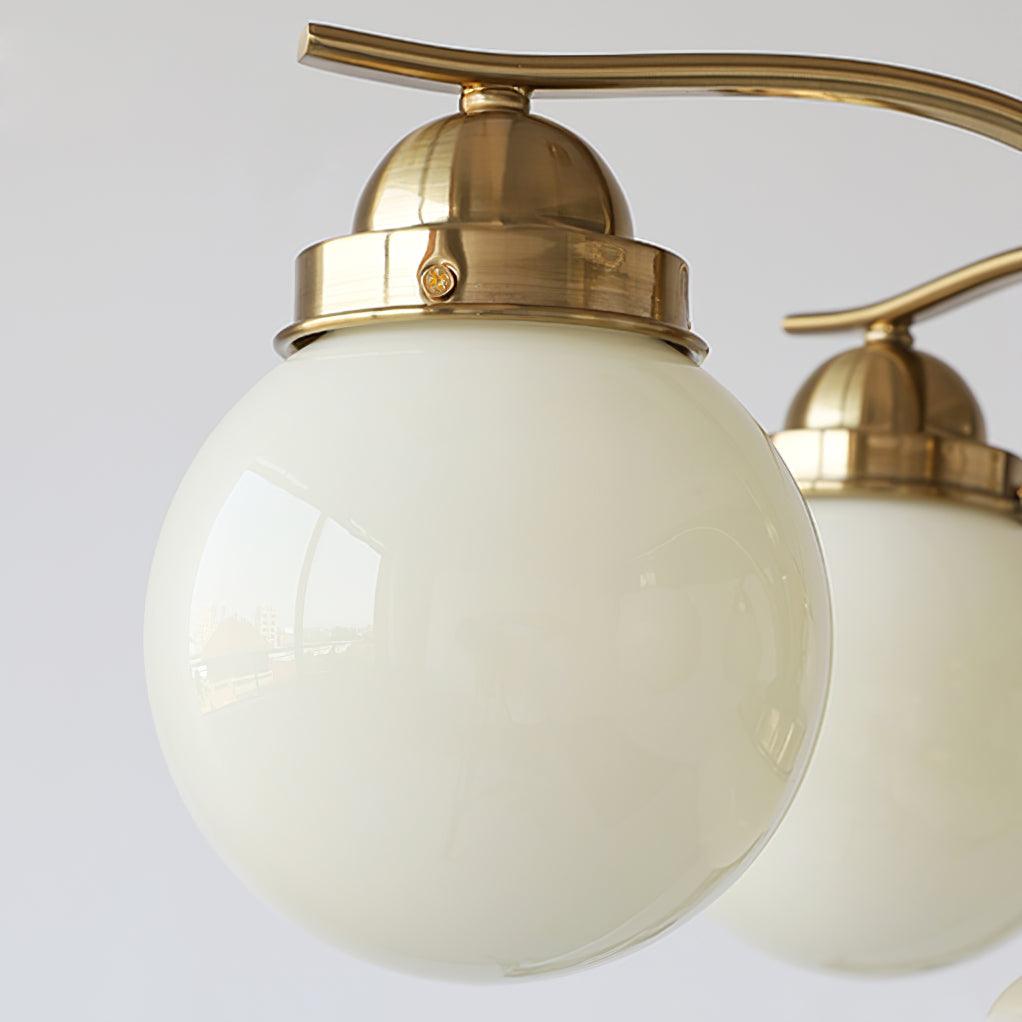 Ryttenberg Chandelier — Retro Glass Globe Ceiling Light for Dining Room