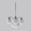 Ryttenberg Chandelier — Retro Glass Globe Ceiling Light for Dining Room