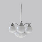Ryttenberg Chandelier — Retro Glass Globe Ceiling Light for Dining Room