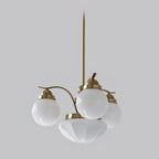 Ryttenberg Chandelier — Retro Glass Globe Ceiling Light for Dining Room