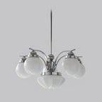 Ryttenberg Chandelier — Retro Glass Globe Ceiling Light for Dining Room