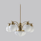 Ryttenberg Chandelier — Retro Glass Globe Ceiling Light for Dining Room