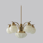 Ryttenberg Chandelier — Retro Glass Globe Ceiling Light for Dining Room