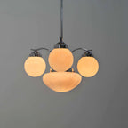 Ryttenberg Chandelier — Retro Glass Globe Ceiling Light for Dining Room