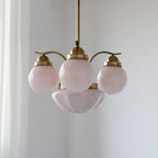 Ryttenberg Chandelier — Retro Glass Globe Ceiling Light for Dining Room