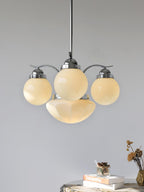 Ryttenberg Chandelier — Retro Glass Globe Ceiling Light for Dining Room