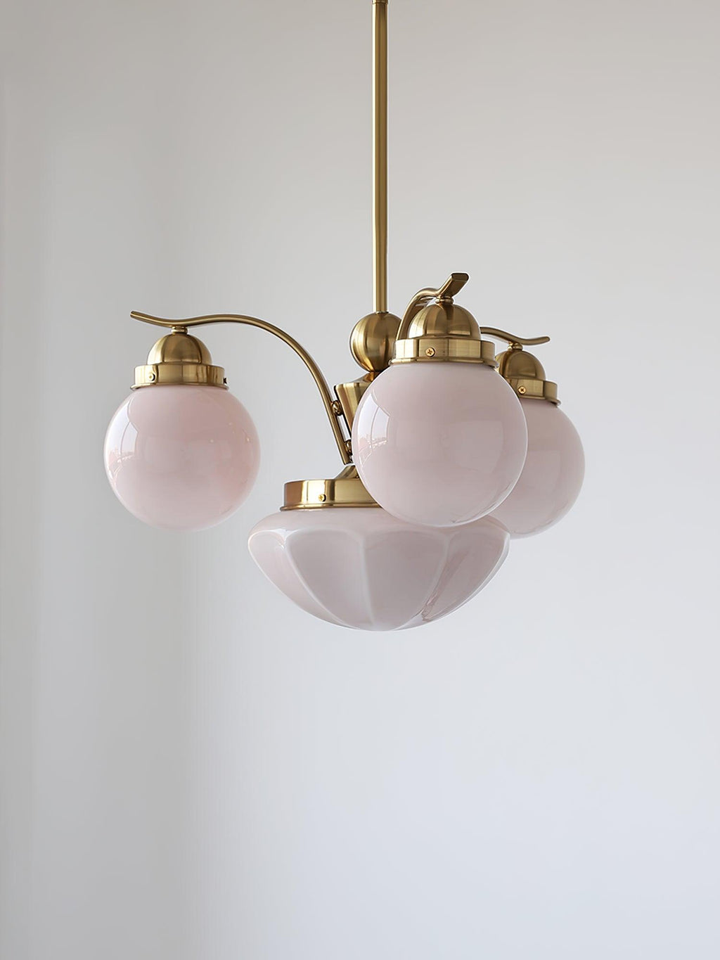 Ryttenberg Chandelier — Retro Glass Globe Ceiling Light for Dining Room