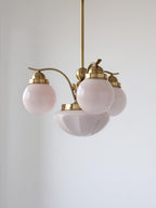 Ryttenberg Chandelier — Retro Glass Globe Ceiling Light for Dining Room
