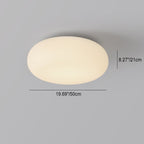 Oval LED Flush Mount Ceiling Light for Bedroom