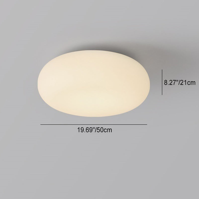 Oval LED Flush Mount Ceiling Light for Bedroom