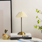 Pleated Bedside Table Lamp for Bedroom