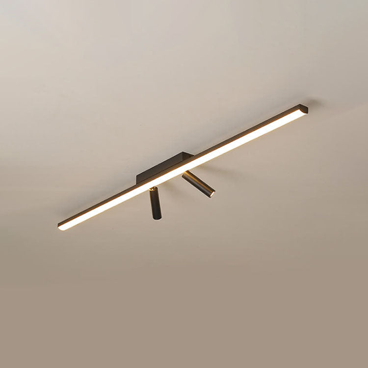 Linear Flush Mount Ceiling Light Acrylic LED Fixture for Kitchen