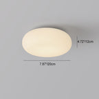 Oval LED Flush Mount Ceiling Light for Bedroom