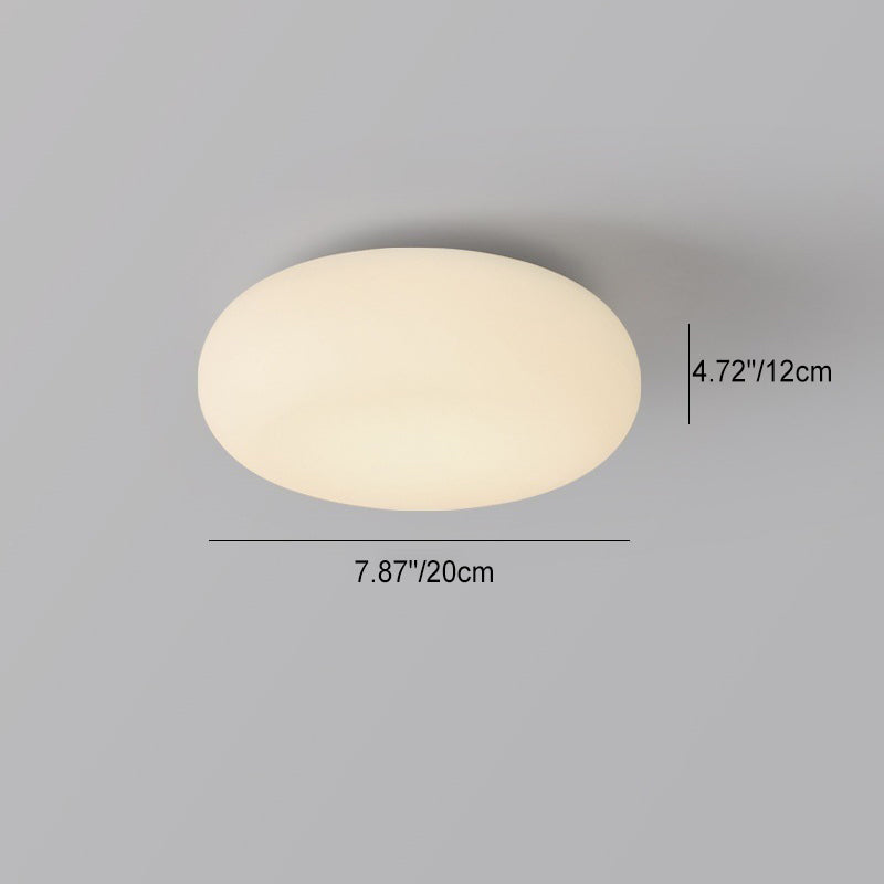 Oval LED Flush Mount Ceiling Light for Bedroom