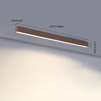Wood Grain LED Flush Mount Ceiling Light for Living Room