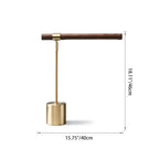 Wood Grain LED Table Lamp for Bedroom