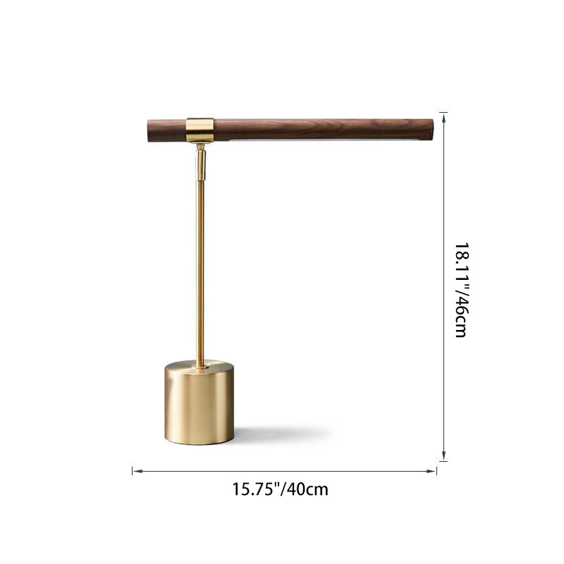 Wood Grain LED Table Lamp for Bedroom