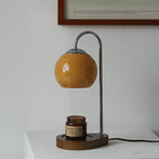 Solid Wood Glass Table Lamp for Bedroom