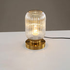 Striped Glass Table Lamp for Bedroom