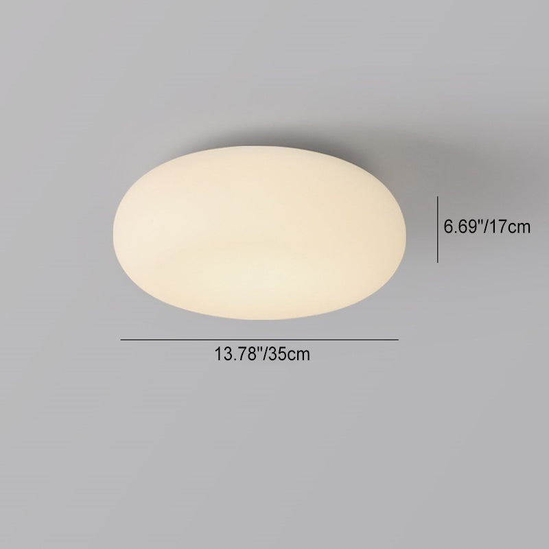 Oval LED Flush Mount Ceiling Light for Bedroom