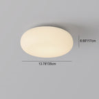 Oval LED Flush Mount Ceiling Light for Bedroom