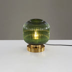 Striped Glass Table Lamp for Bedroom