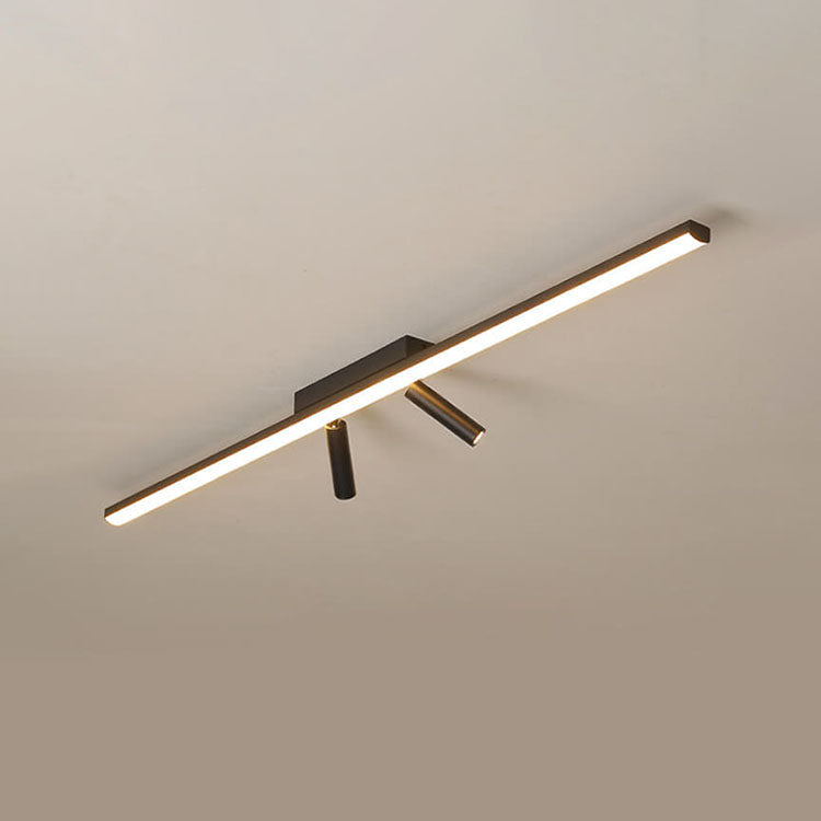 Linear Flush Mount Ceiling Light Acrylic LED Fixture for Kitchen