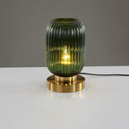 Striped Glass Table Lamp for Bedroom