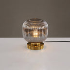 Striped Glass Table Lamp for Bedroom