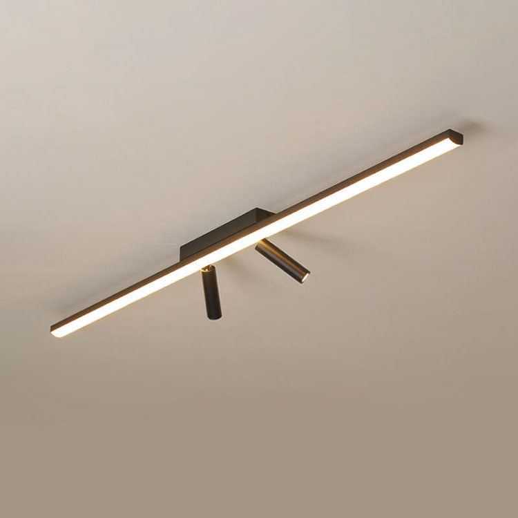 Linear Flush Mount Ceiling Light Acrylic LED Fixture for Kitchen