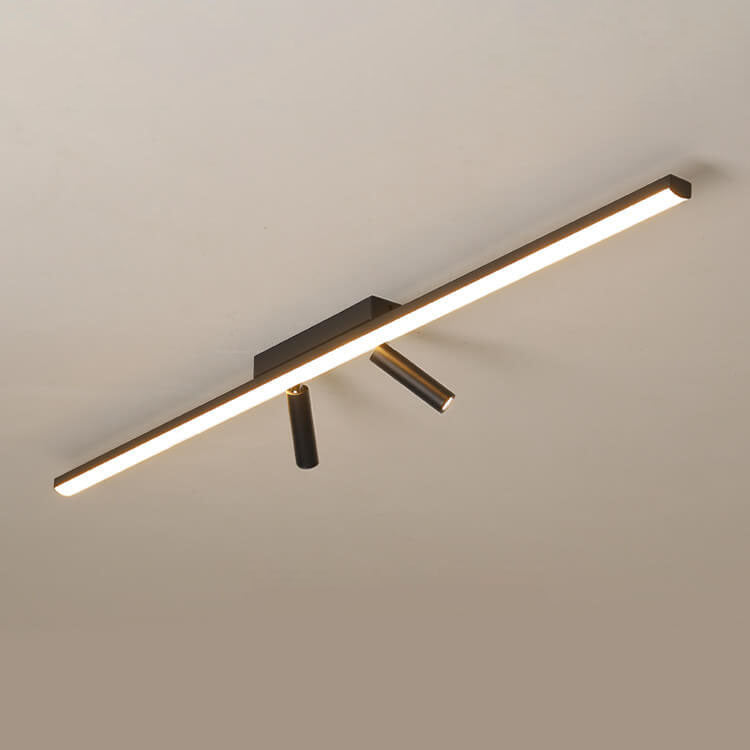 Linear Flush Mount Ceiling Light Acrylic LED Fixture for Kitchen