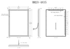 Calisto Framed LED Bathroom Vanity Mirror for bathroom vanity | Halvern
