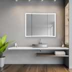 Stella Trifold LED Bathroom Vanity Mirror for bathroom vanity | Halvern