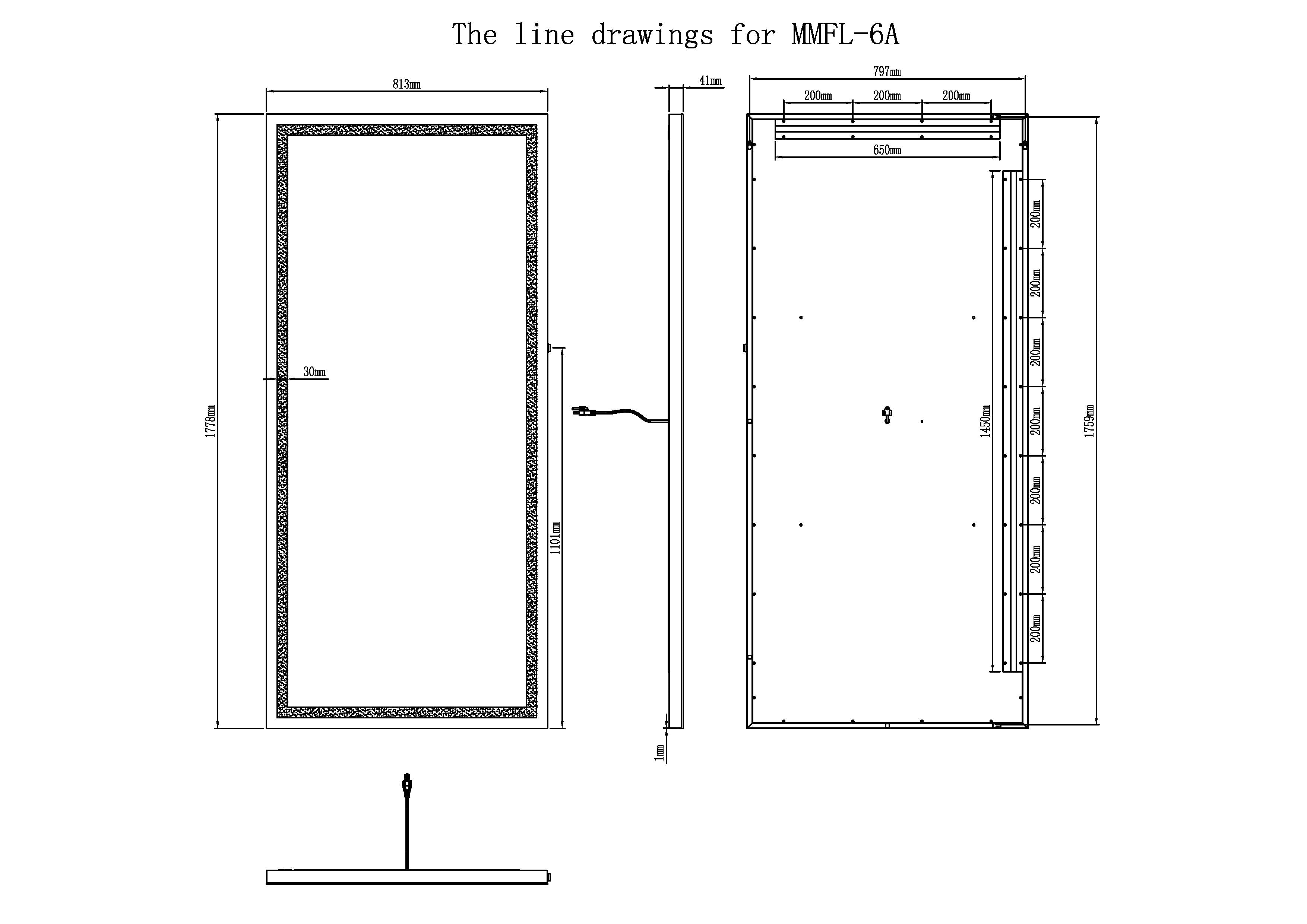 Reeva 70 Full-Length LED Vanity Mirror for bedroom | Halvern