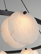Trinidad Alabaster Chandelier — Gypsum Alabaster Ceiling Light for Living Room