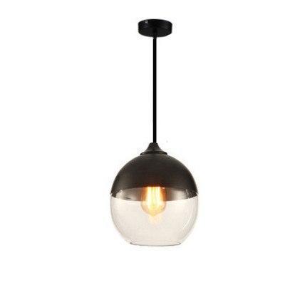 Modern Nordic Glass Pendant Light — Glass Shade Hanging Lamp for Kitchen Island
