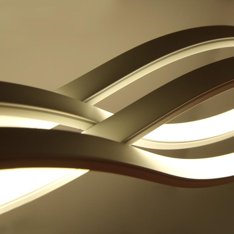LED Wave Chandelier — Modern Sculptural Pendant Light for Dining Room & Living Room
