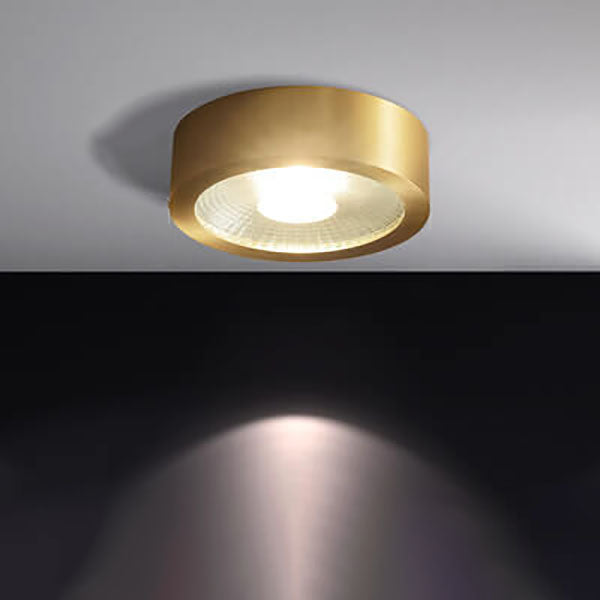 Ultra-Thin Copper LED Flush Mount Ceiling Light