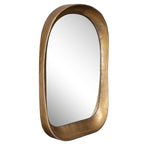 Antique Brass Arch Mirror — Vintage Arched Wall Mirror for Entryway & Vanity